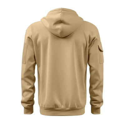 Men's sweatshirt with hood and pockets - Cesar