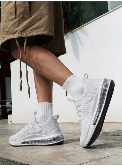 Men's sports shoes in breathable fabric with air chamber sole - Elías