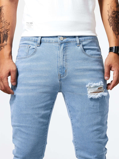 Levi - Light blue ripped jeans