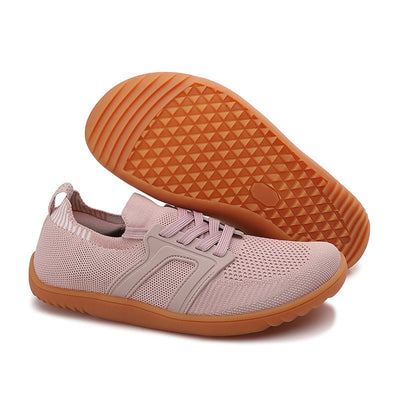 Unisex breathable sneakers with non-slip sole pastel pink - Elina