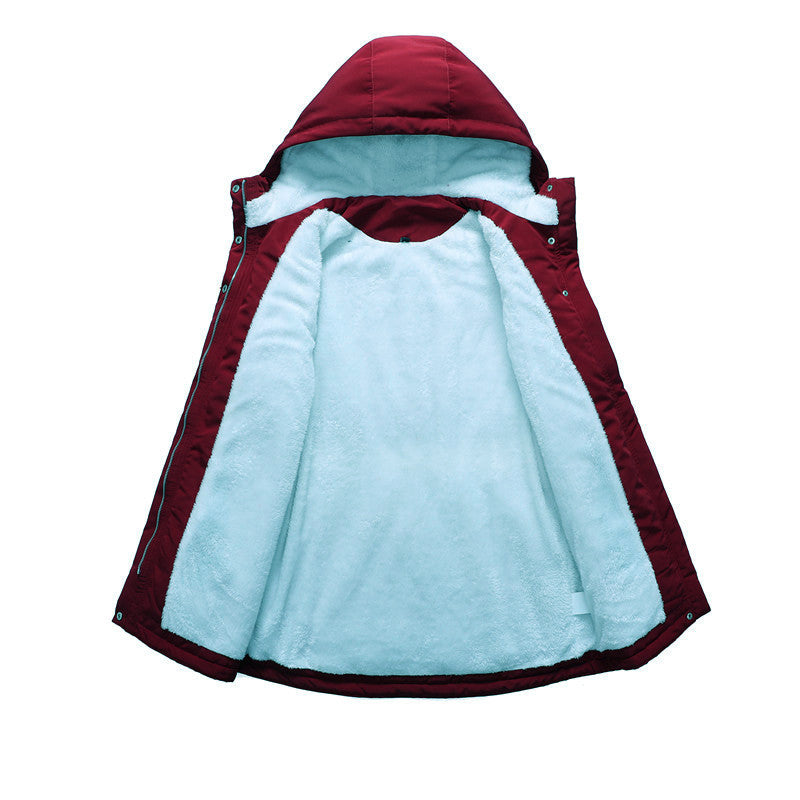 Katy - Fleece-lined women's jacket with drawstring hood