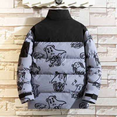 Printed quilted jacket - Mauro