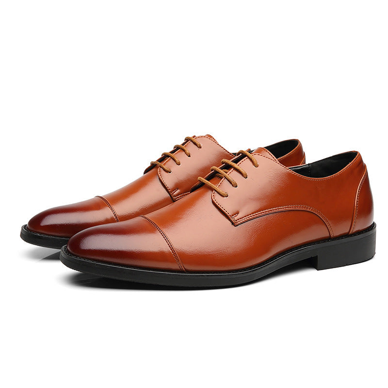 Men's leather shoes elegant lace-up - Viktor