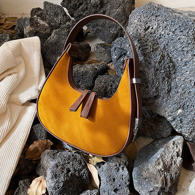 French style matte shoulder bag - Solenne