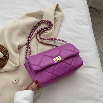 Quilted bag with chain - Noelia