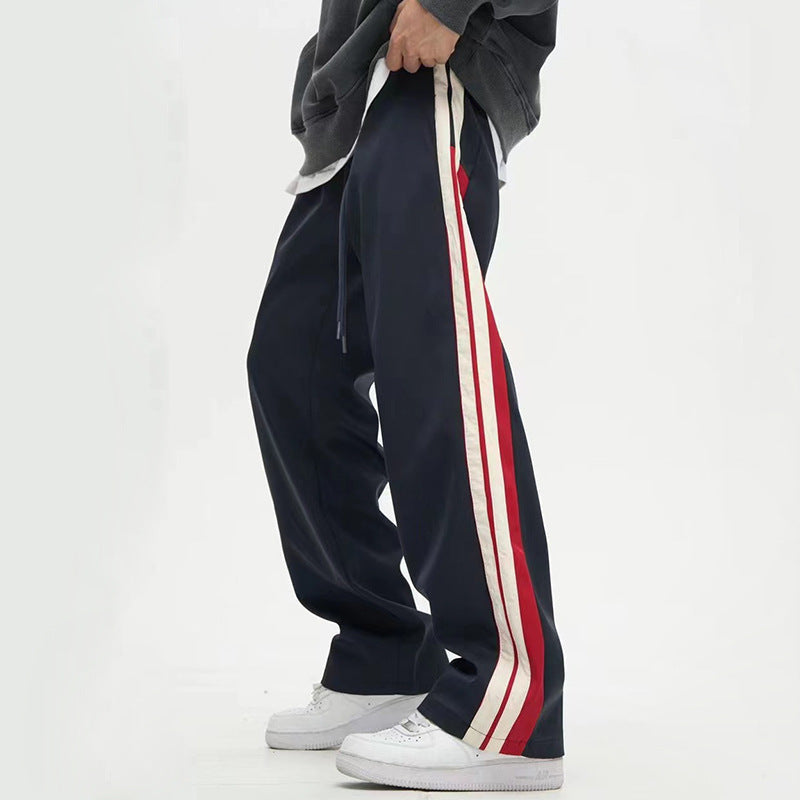 George - Draping Wide Leg Straight Pants Men