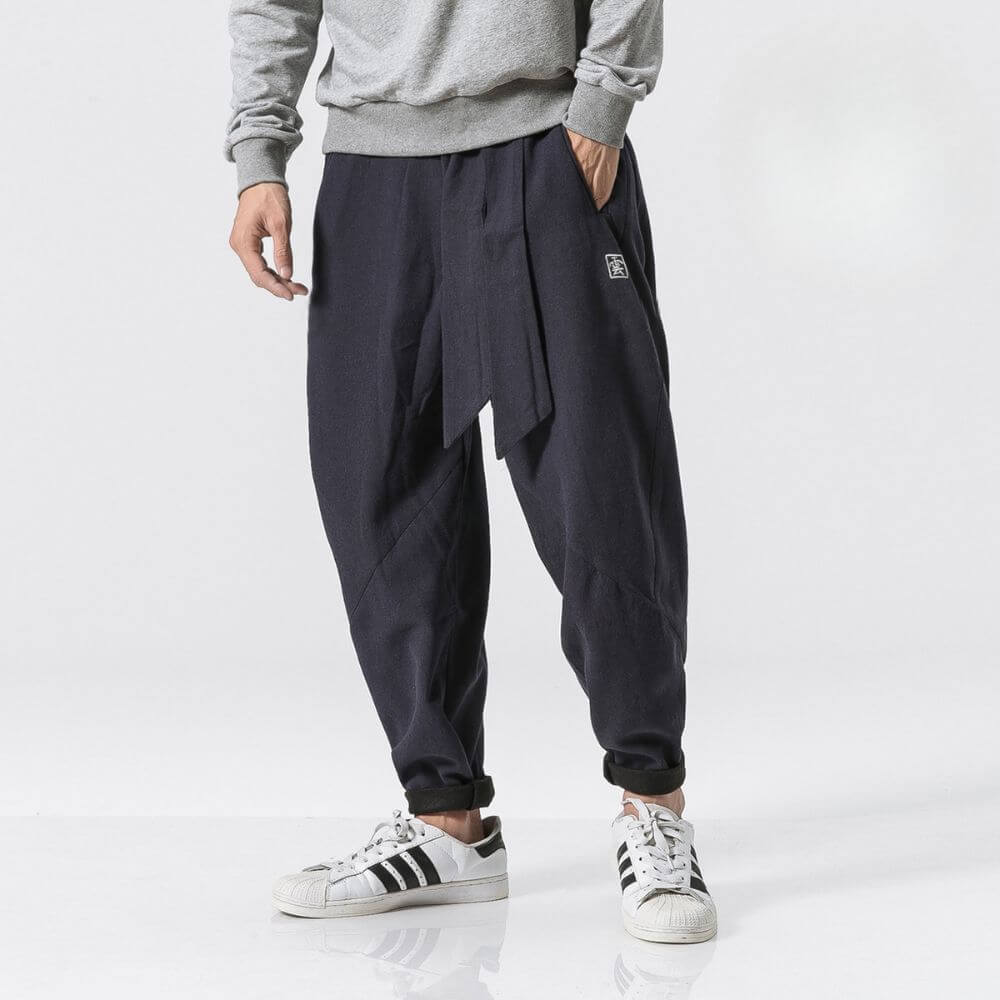 Men's loose linen trousers - Iker