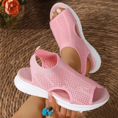 Women's sports sandals with breathable fabric in casual style - Natalia