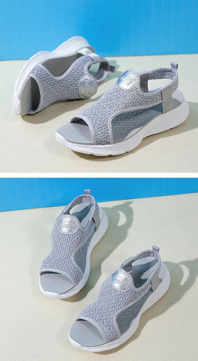 Women's sports sandals light sole breathable fabric - Naira