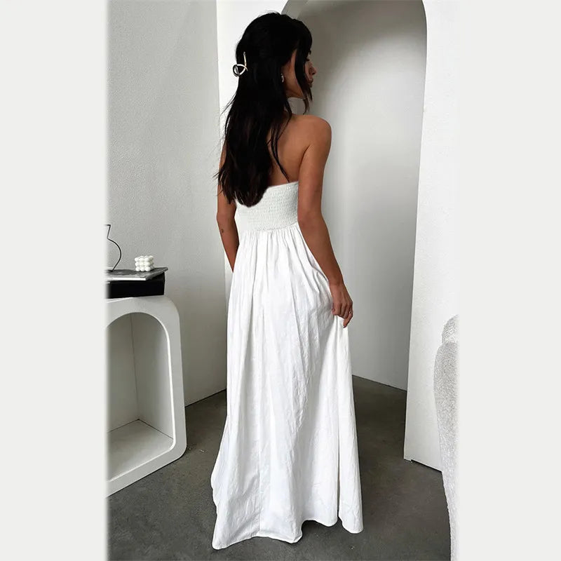 Jayla - Frenchy Solid Off-Shoulder Long Dress