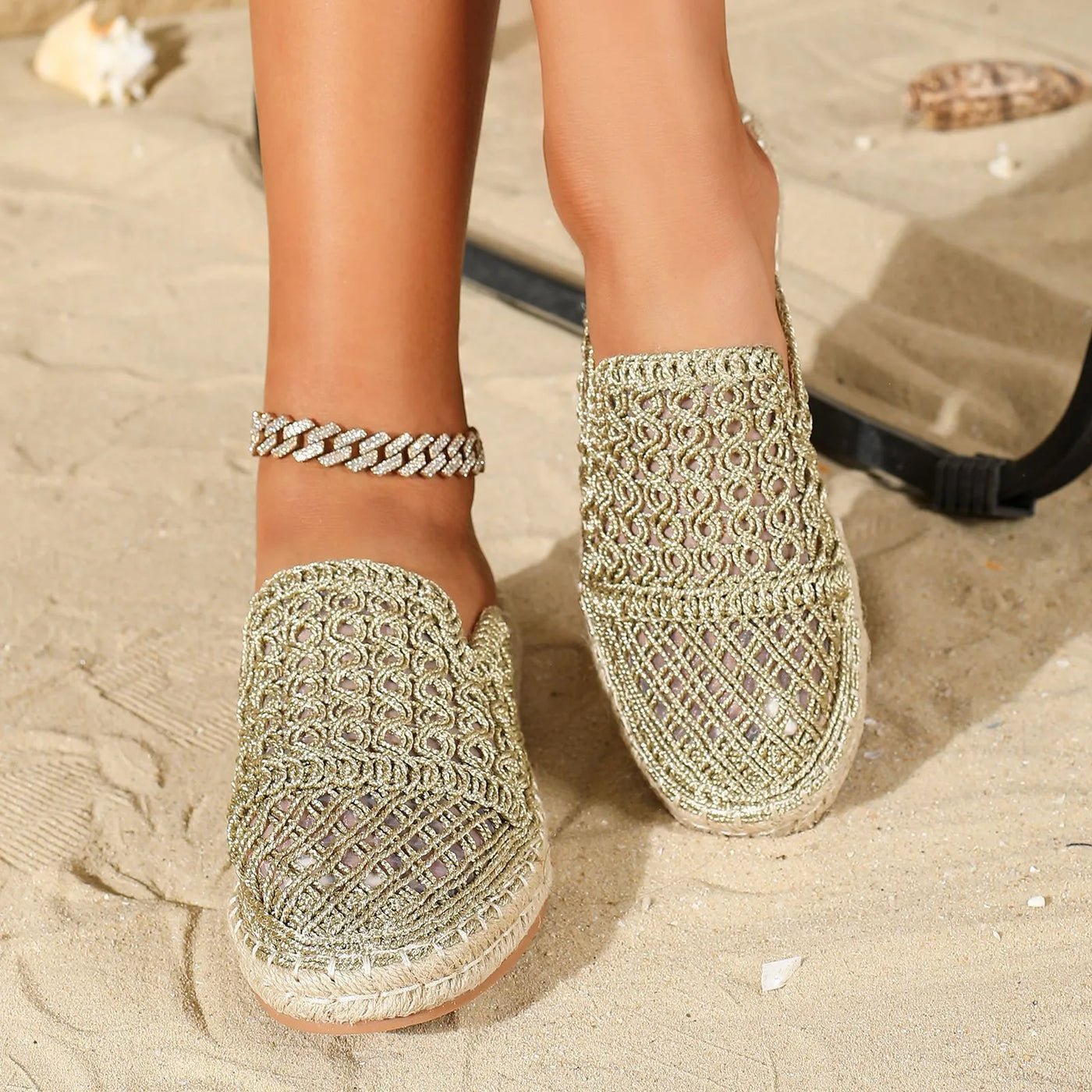 Good - slippers with closed toe, hollow toe, round toe for summer