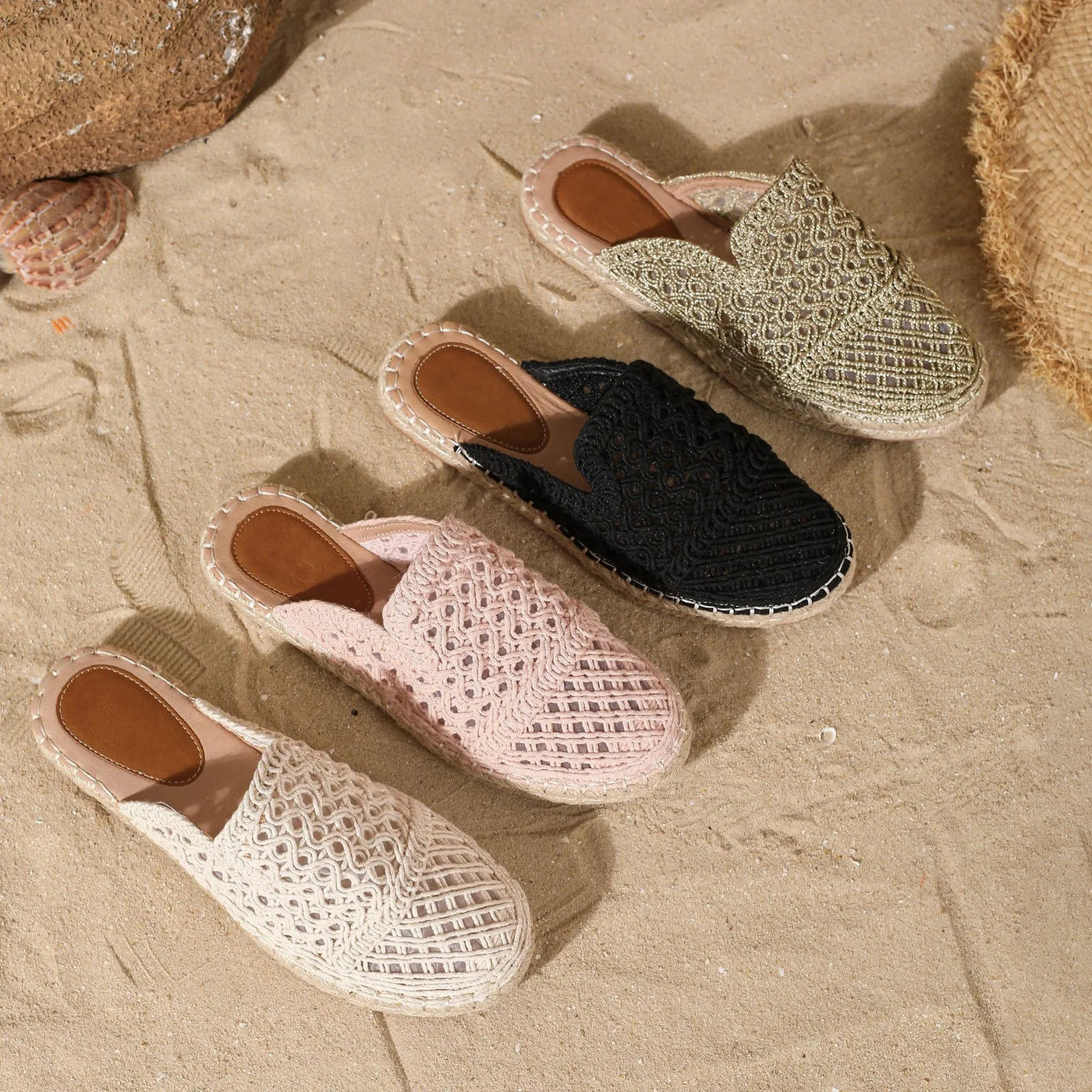 Good - slippers with closed toe, hollow toe, round toe for summer