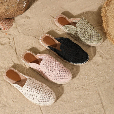 Good - slippers with closed toe, hollow toe, round toe for summer