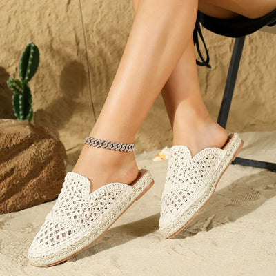 Good - slippers with closed toe, hollow toe, round toe for summer