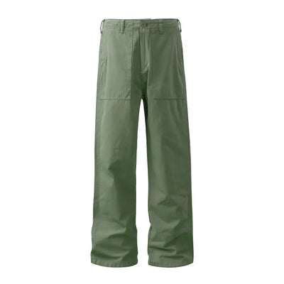 Carim military straight trousers