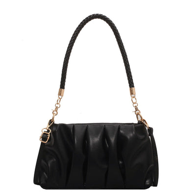 Soft shoulder bag with pleats - Evelina