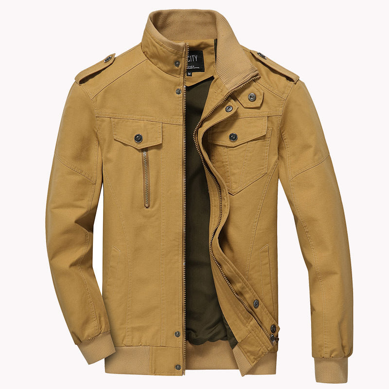 Men's jacket cotton military casual - Arvid