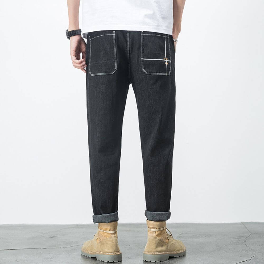 Men's straight denim trousers - Leonidas