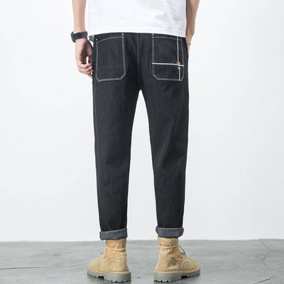 Men's straight denim trousers - Leonidas