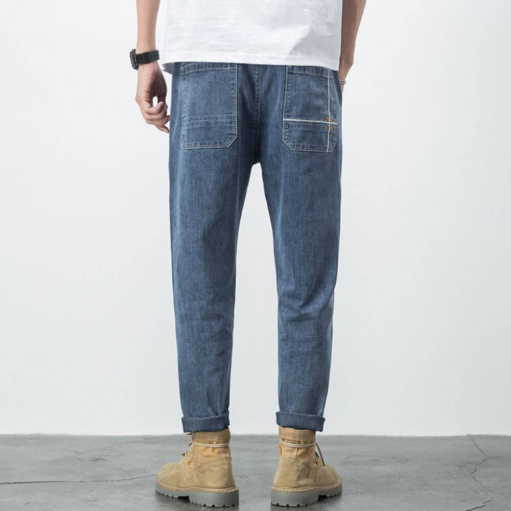 Men's straight denim trousers - Leonidas