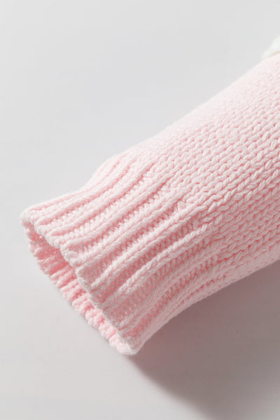 Colette - Jumper with floral embroidery, rose petals and threads