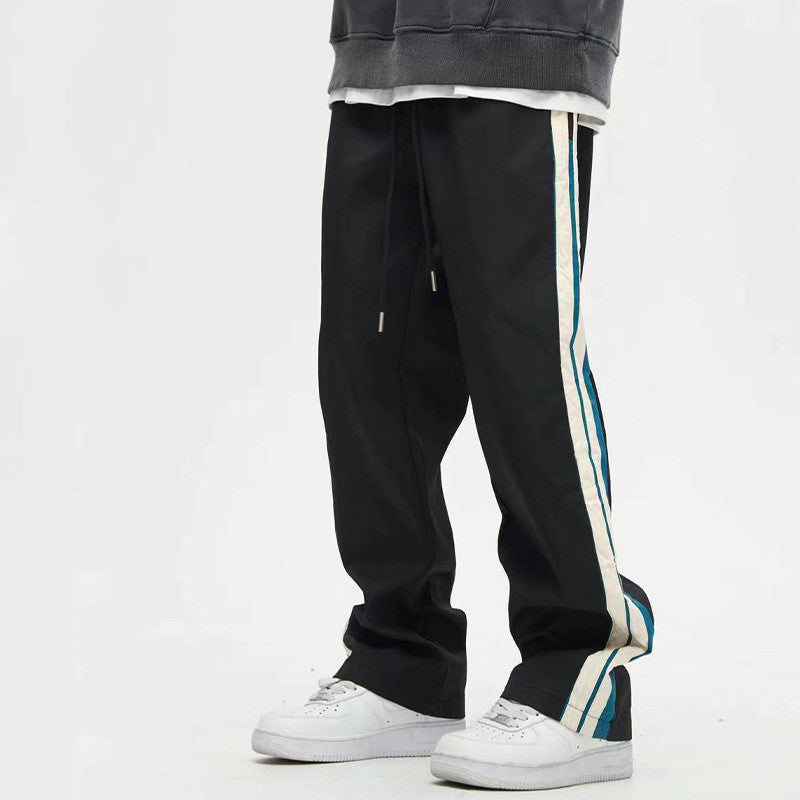 George - Draping Wide Leg Straight Pants Men