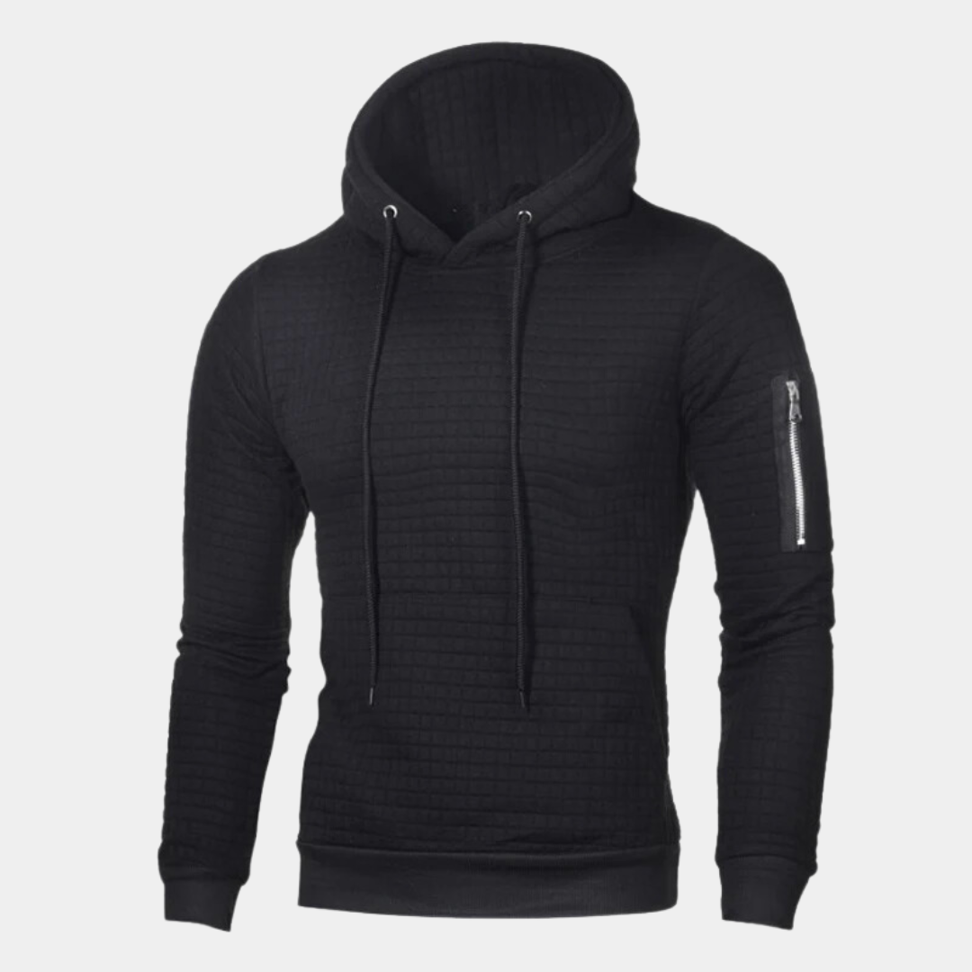 Zack - Trendy soft men's hooded jumper