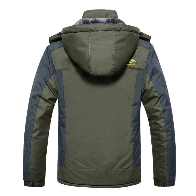 Men's waterproof lined jacket with hood - Cavalieri