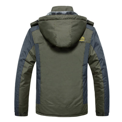 Men's waterproof lined jacket with hood - Cavalieri