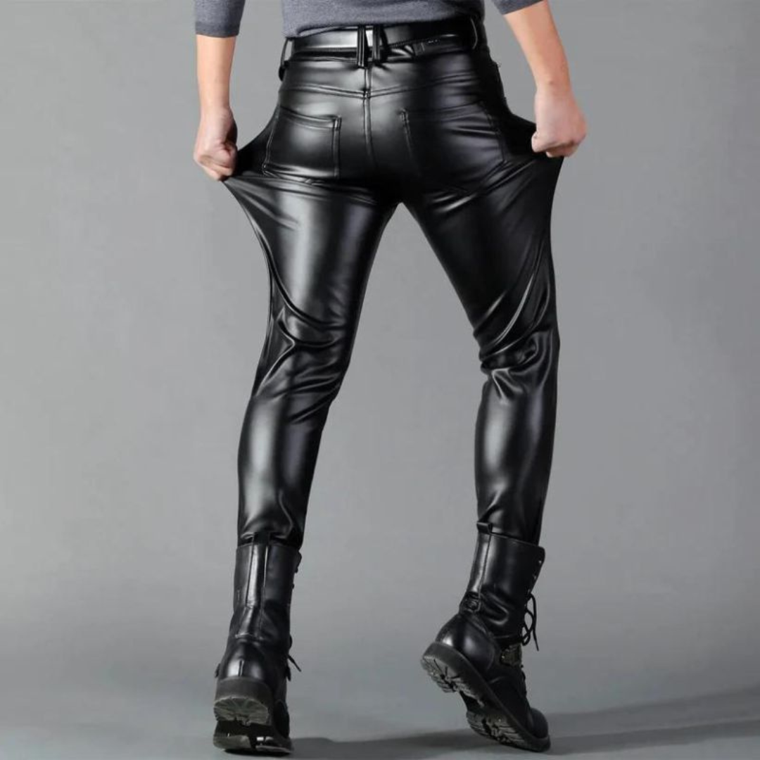Carl - High-quality stretch leather trousers