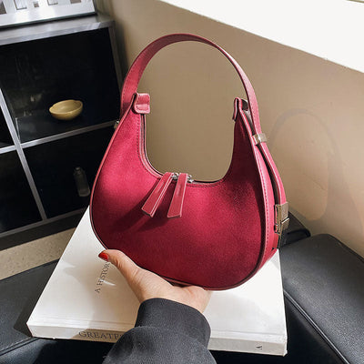 French style matte shoulder bag - Solenne