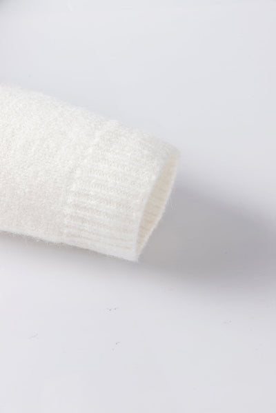 Women's Knit Button Cardigan with 3D Floral Appliqué - Eloria