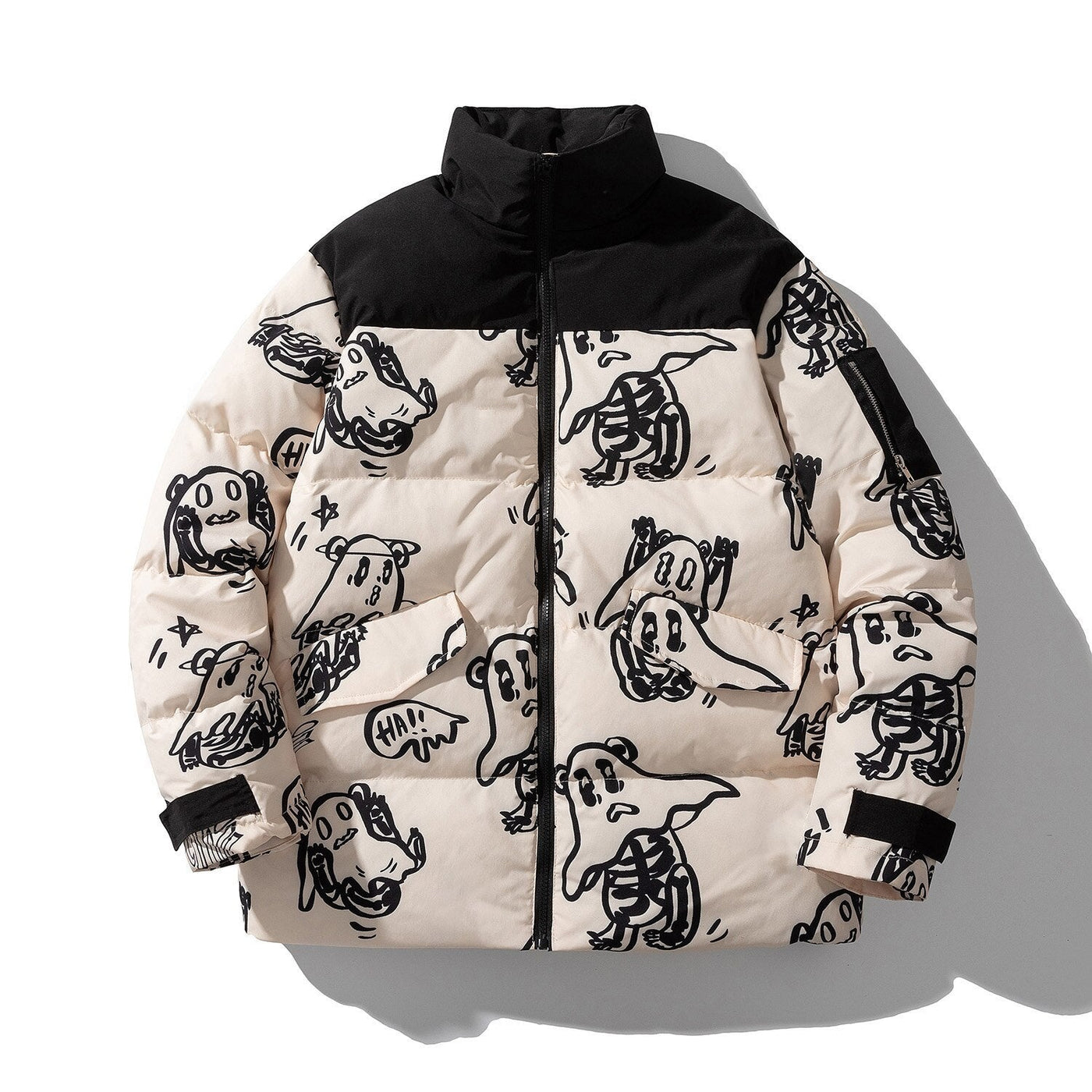 Printed quilted jacket - Mauro