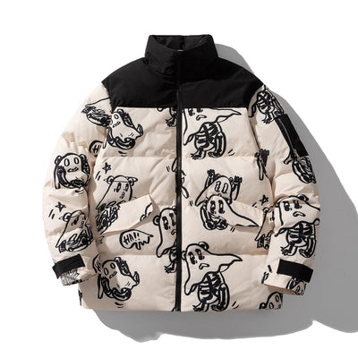 Printed quilted jacket - Mauro
