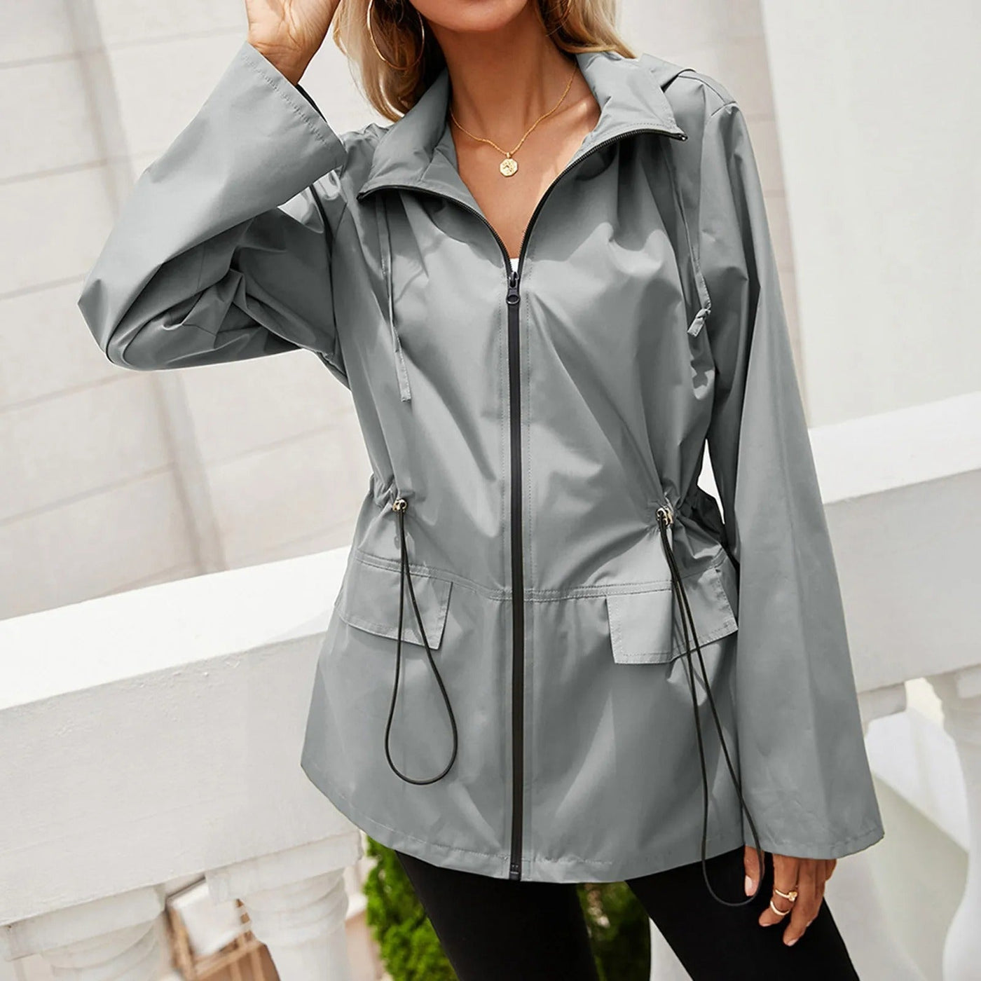 Women's waterproof jacket modern cut - Tess