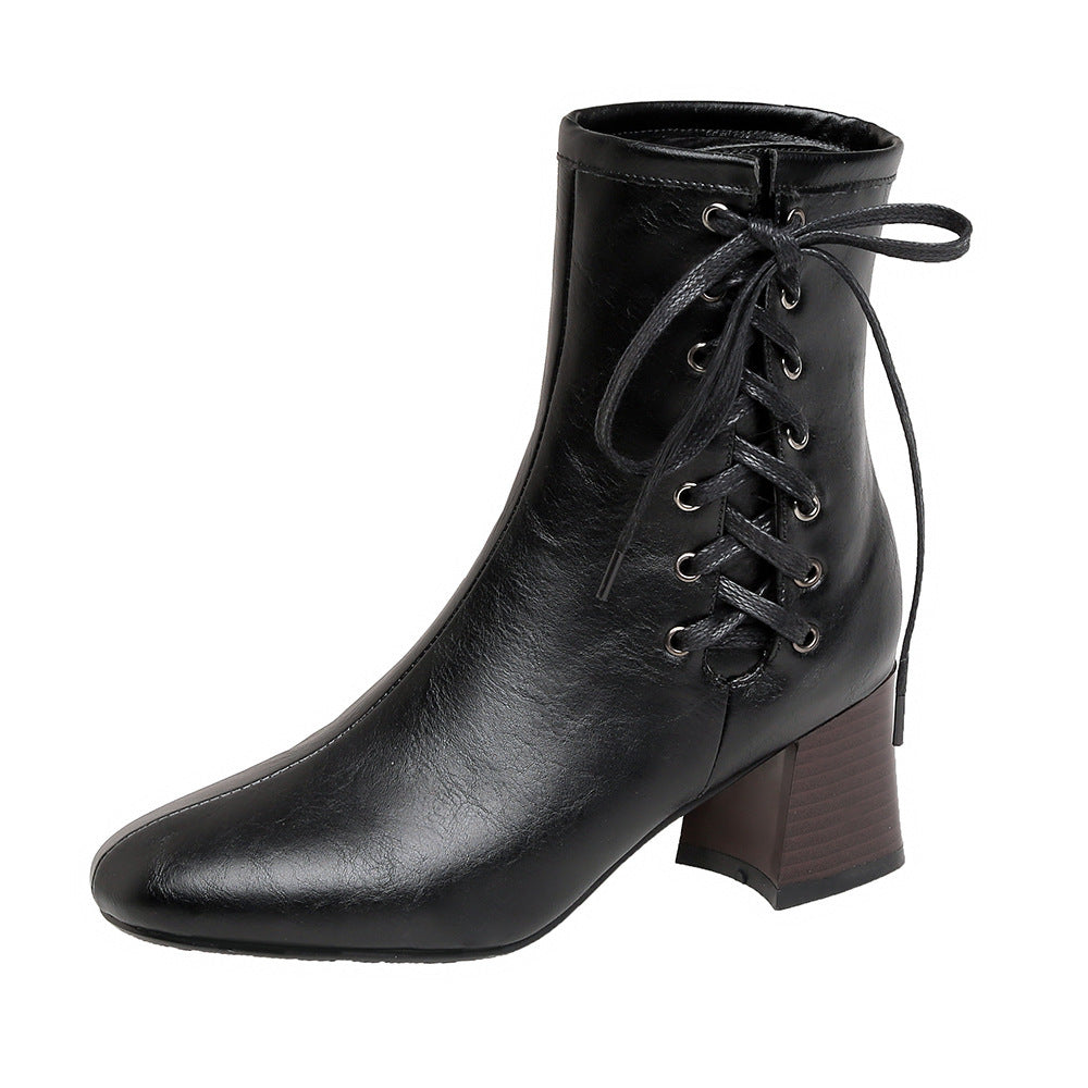 Vintage lace-up ankle boots - Nova