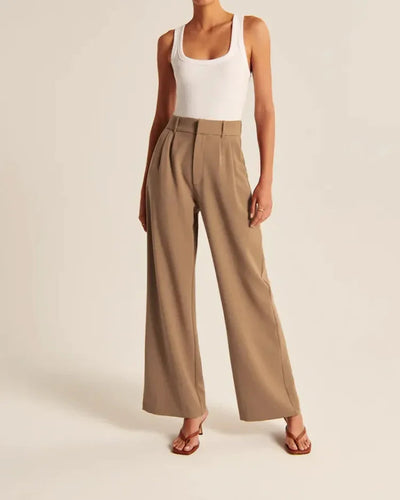 High rise wide leg dress pants - Elira