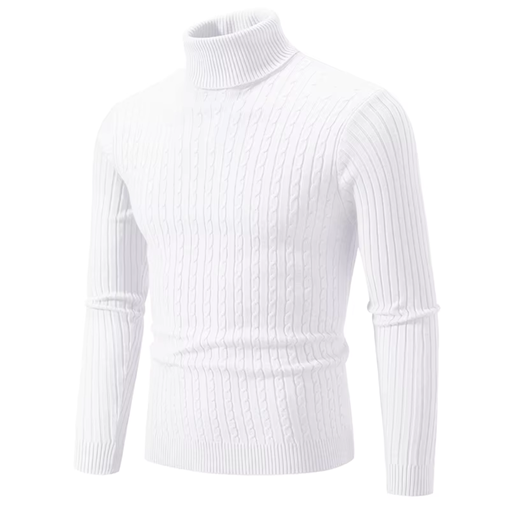 Asael - Warm knitted jumper with turtleneck