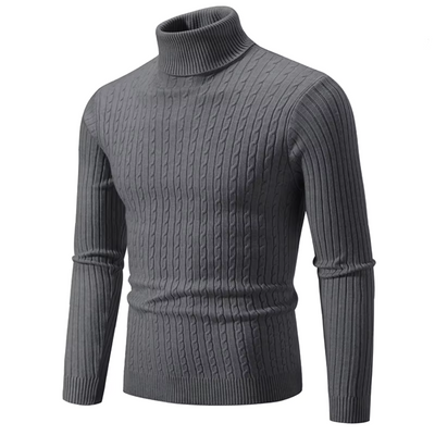Asael - Warm knitted jumper with turtleneck