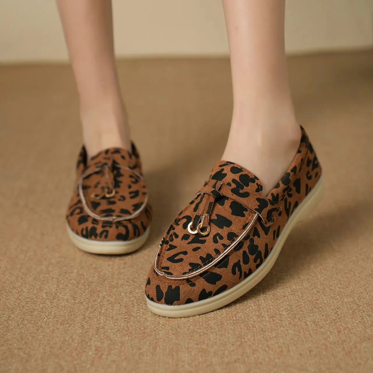 Leopard print loafers - Aurora
