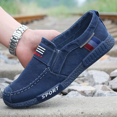 Men's casual style breathable canvas loafers - Mateo