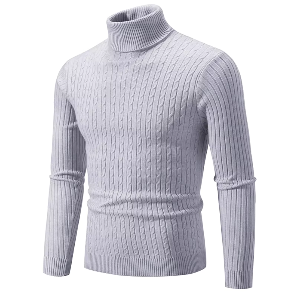 Asael - Warm knitted jumper with turtleneck
