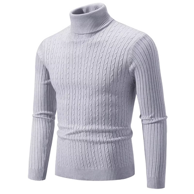 Asael - Warm knitted jumper with turtleneck
