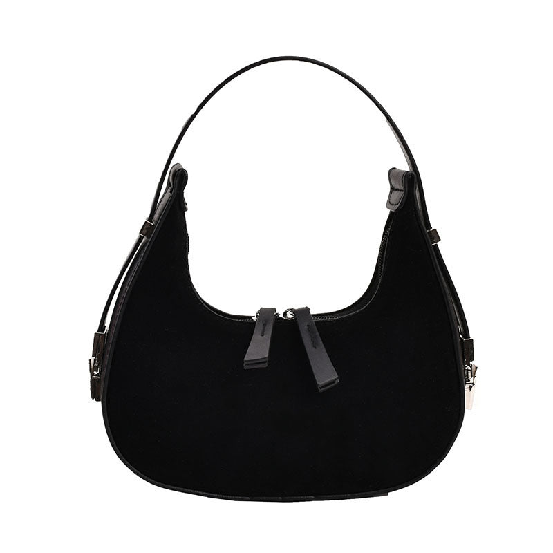 French style matte shoulder bag - Solenne