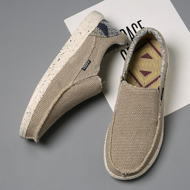 Men's casual breathable canvas trainers - Arven