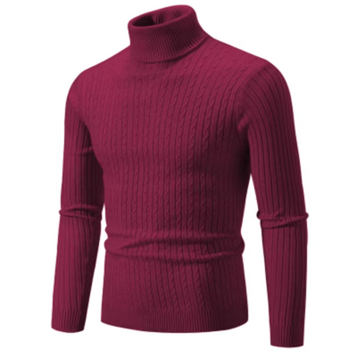 Asael - Warm knitted jumper with turtleneck