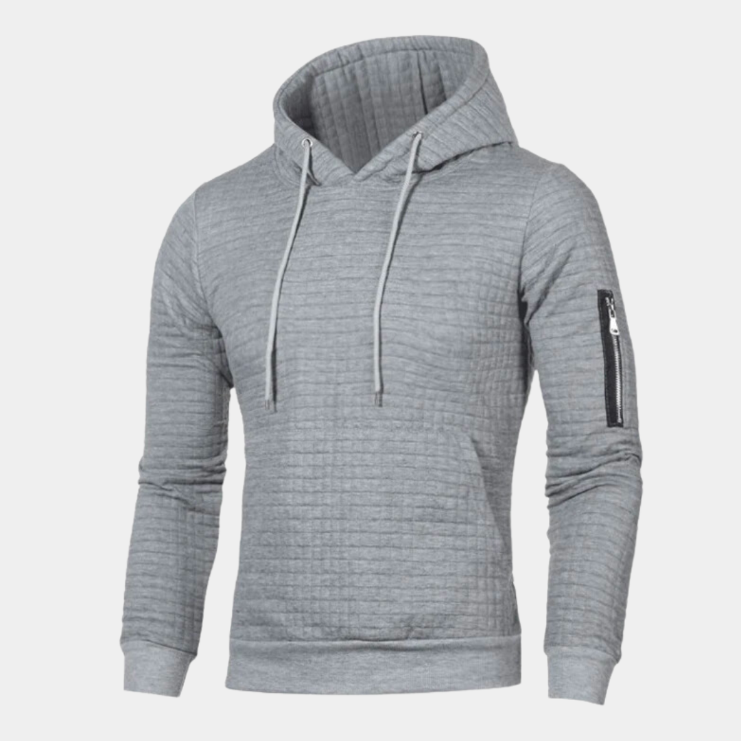 Zack - Trendy soft men's hooded jumper