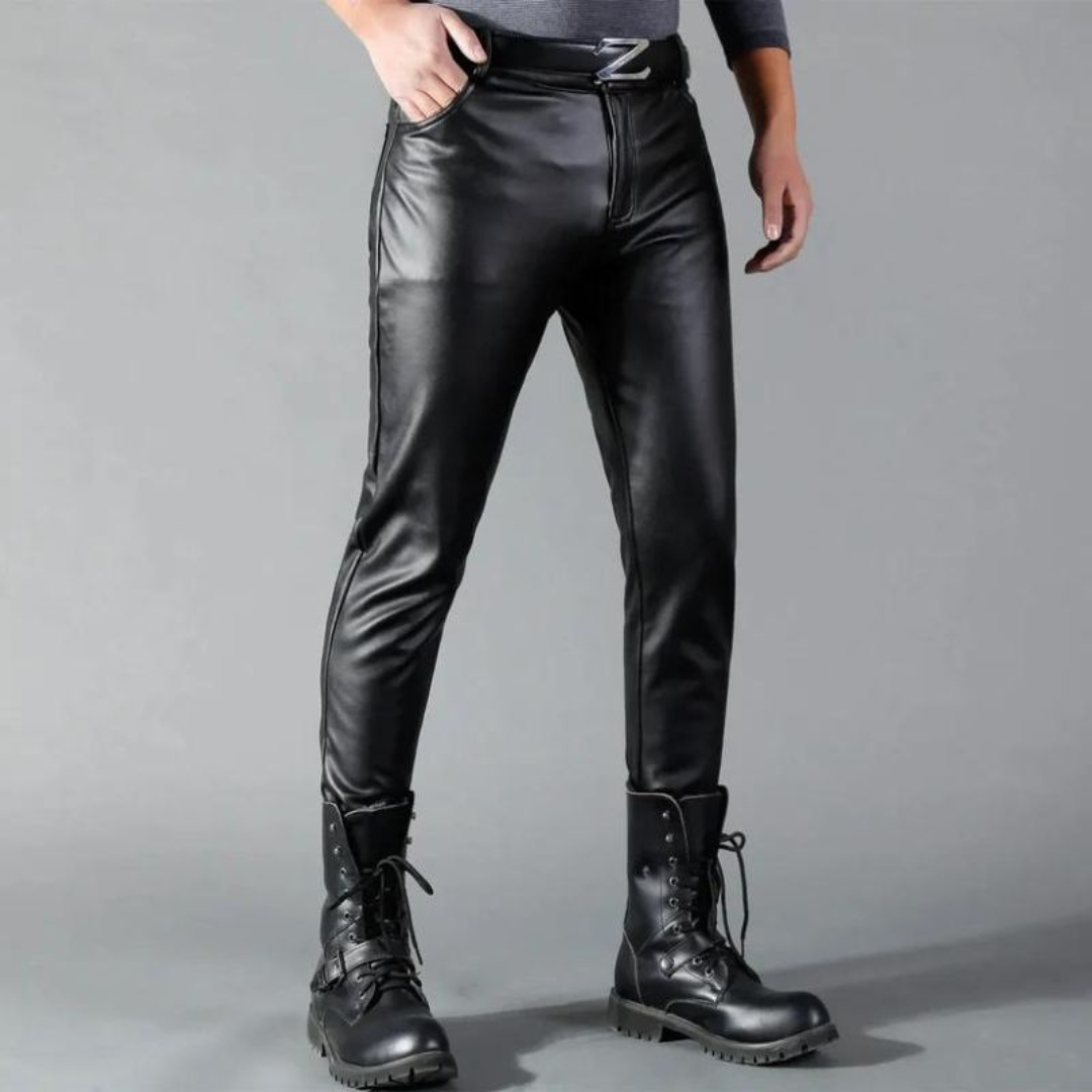 Carl - High-quality stretch leather trousers