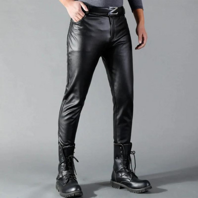 Carl - High-quality stretch leather trousers