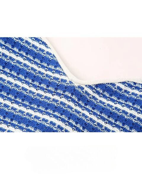 Karla - Knitted striped top and shorts